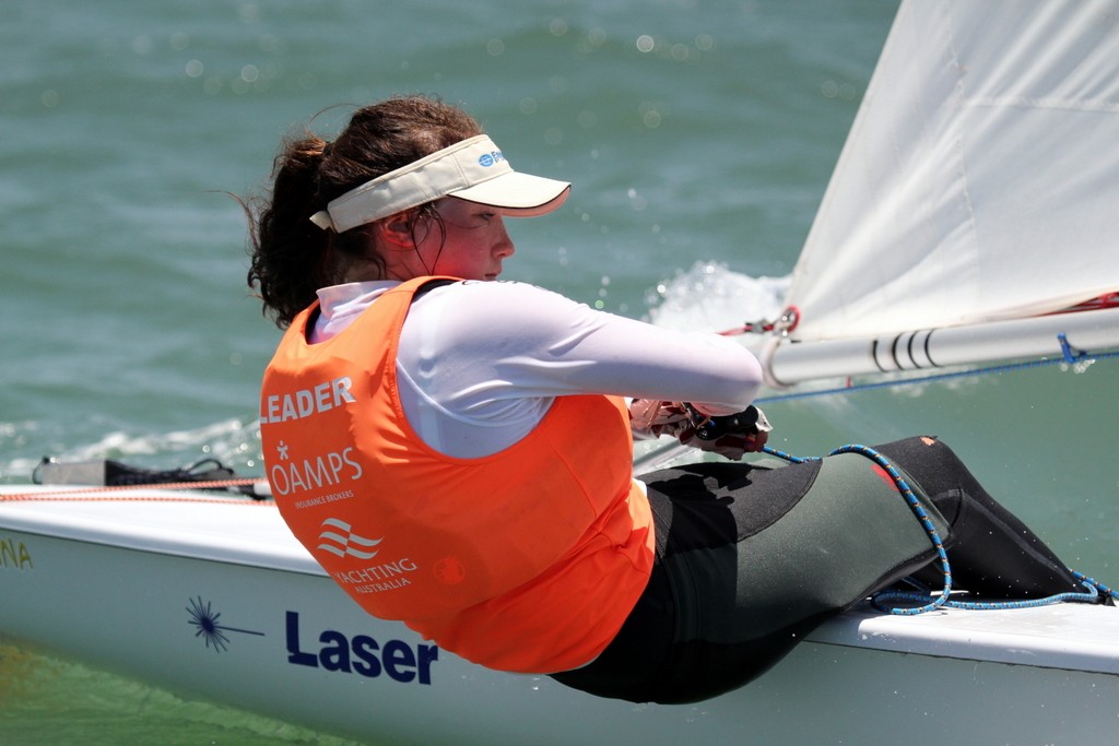 Champion Laser sailor Anna Philip from Sorrento Sailing Couta Boat Club - Audi Showdown 2012 © Anna Philip